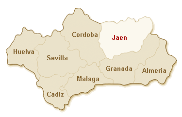  kaart Jaen