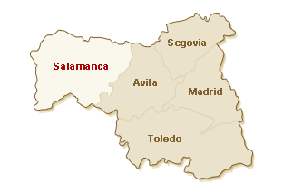  kaart Salamanca