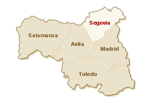  kaart Segovia