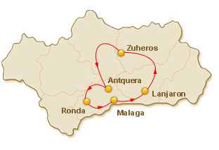 Rondreis route voor 2. De Romantische witte dorpen