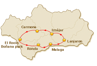 Rondreis route voor 5. Het andere Andalusië